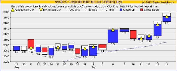 Equivolume NASDAQ Chart