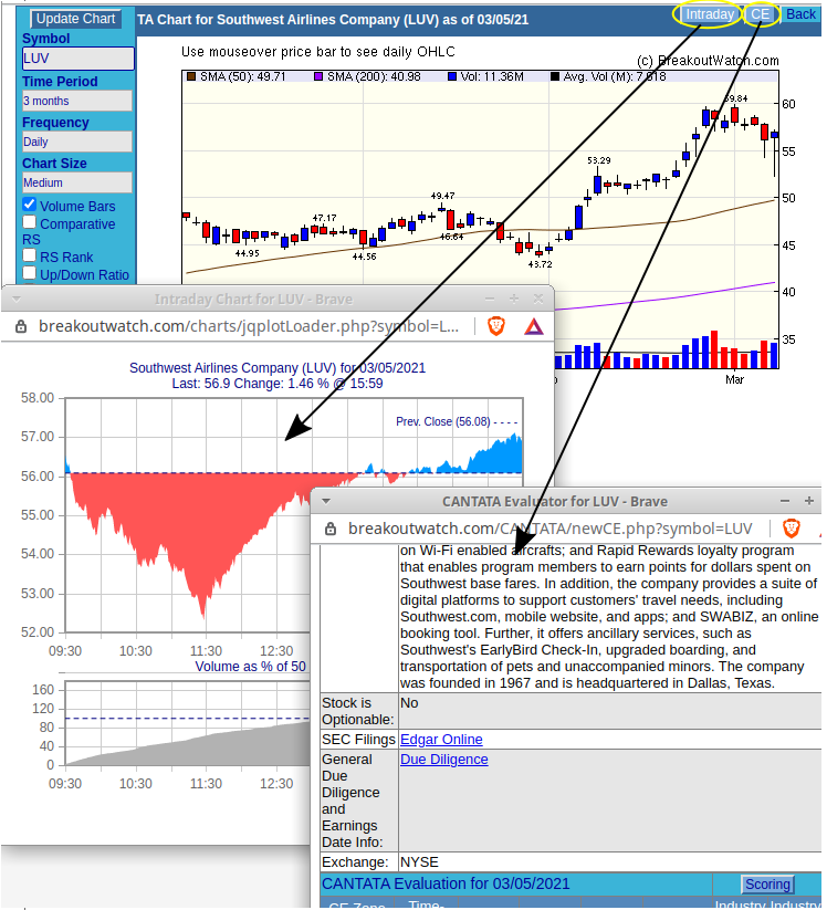 intraday button